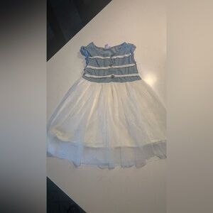 Calvin Klein Girls Blue and White Tulle Dress size size 7